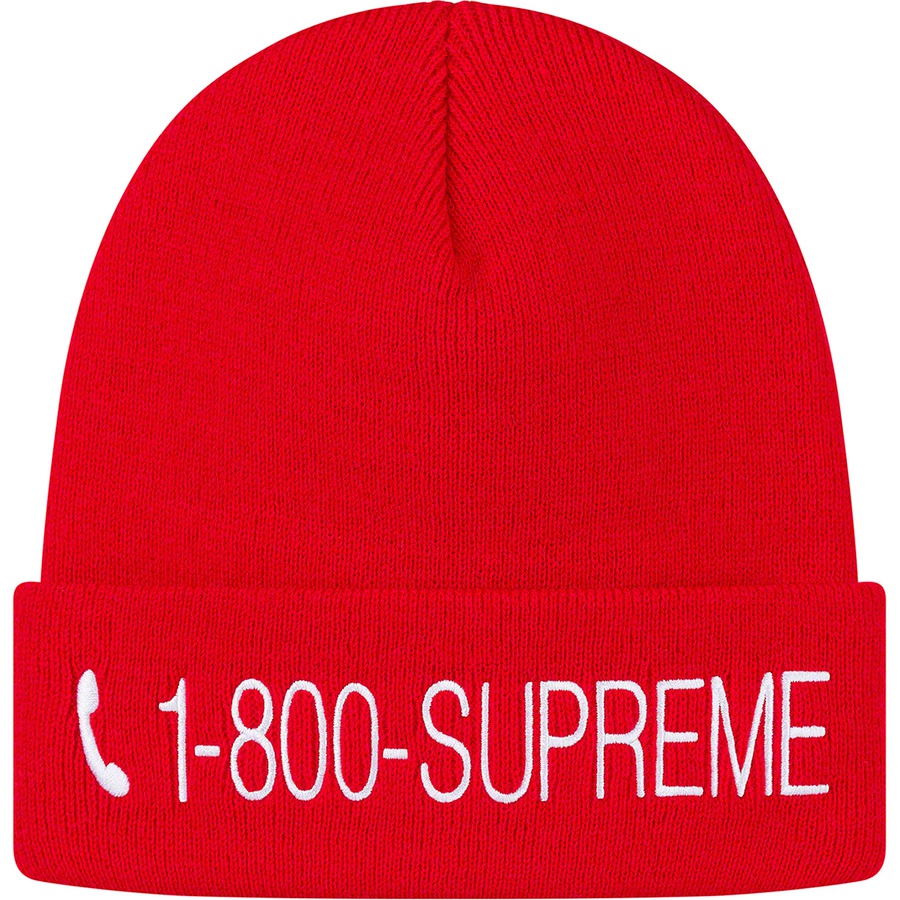 Details on 1-800 Beanie Red from fall winter
                                                    2019 (Price is $34)