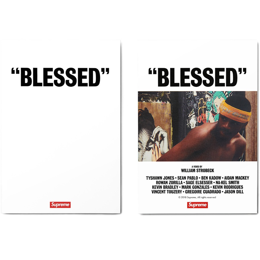 Supreme "BLESSED” DVD releasing on Week 0 for fall winter 19