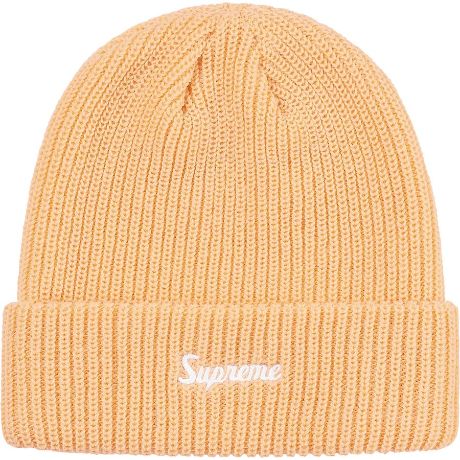 Details on Loose Gauge Beanie Cream from fall winter
                                                    2019 (Price is $34)