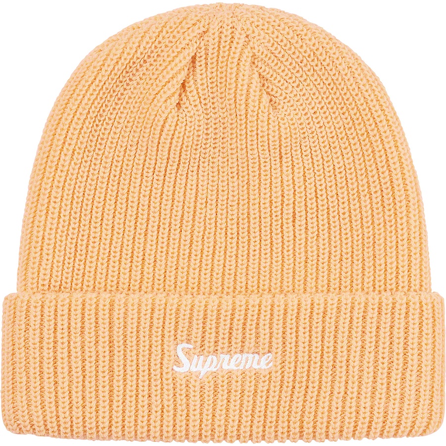 Details on Loose Gauge Beanie Cream from fall winter
                                                    2019 (Price is $34)