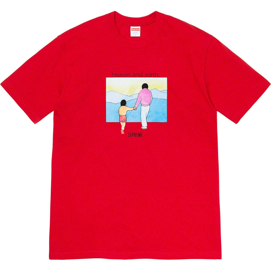 Details on Heaven and Earth Tee Red from fall winter
                                                    2019 (Price is $38)