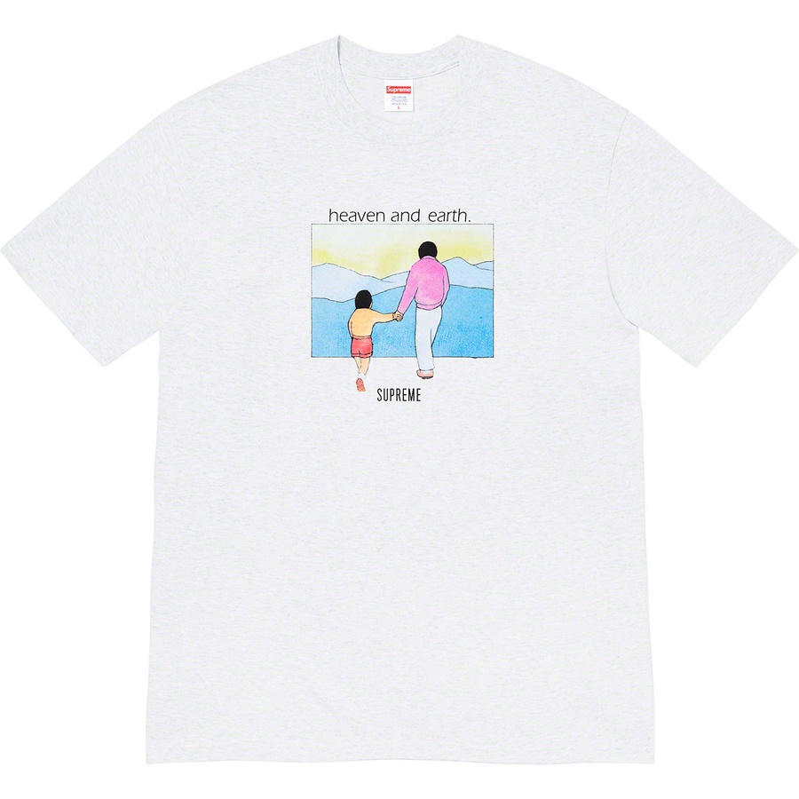 Supreme Heaven and Earth Tee (FW19) - Ash Grey - $38