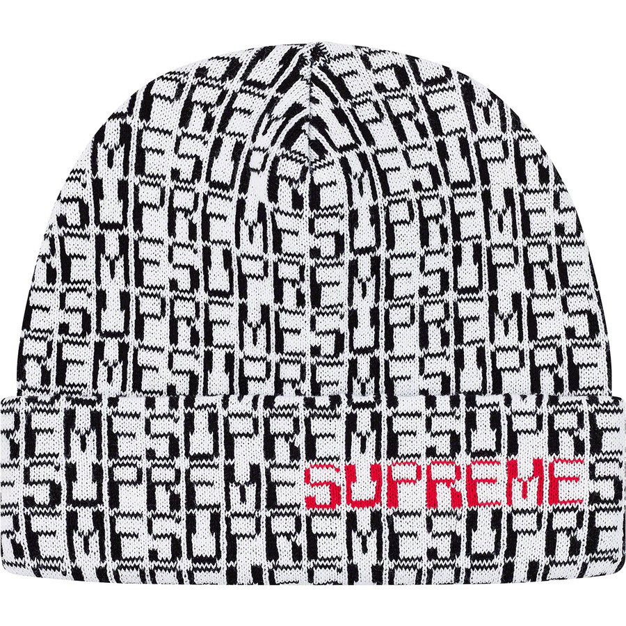 Details on Digital Beanie White from fall winter 2019 (Price is $36)