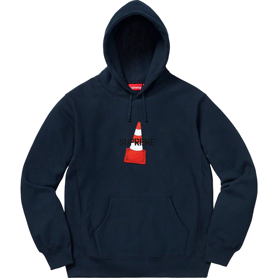 Details on Cone Hooded Sweatshirt Navy from fall winter
                                                    2019 (Price is $158)