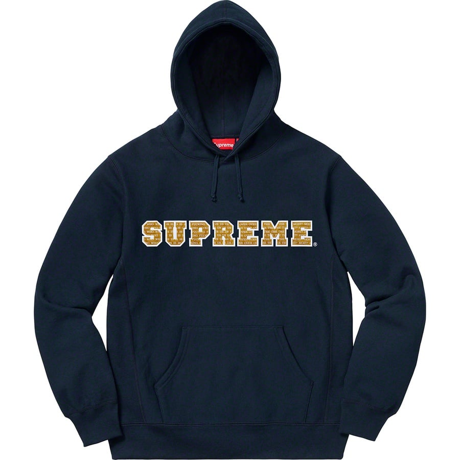 Details on The Most Hooded Sweatshirt Navy from fall winter 2019 (Price is $168)