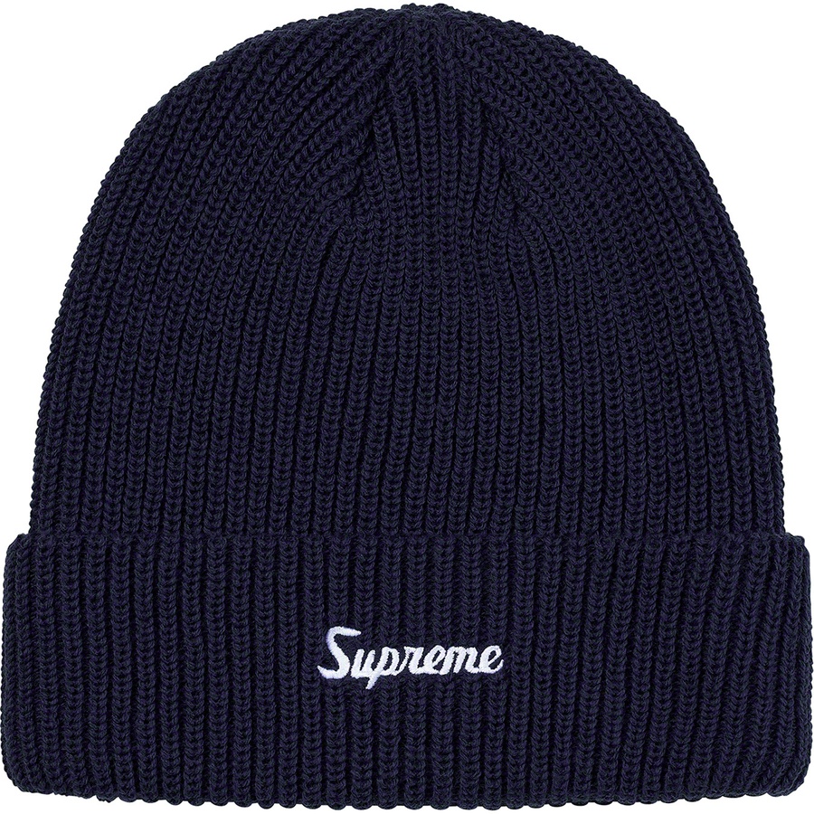 Details on Loose Gauge Beanie Navy from fall winter
                                                    2019 (Price is $34)