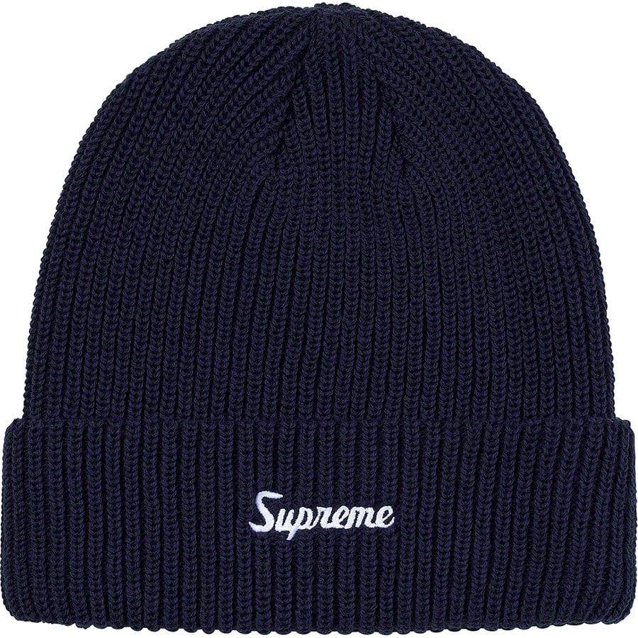 Details on Loose Gauge Beanie Navy from fall winter
                                                    2019 (Price is $34)