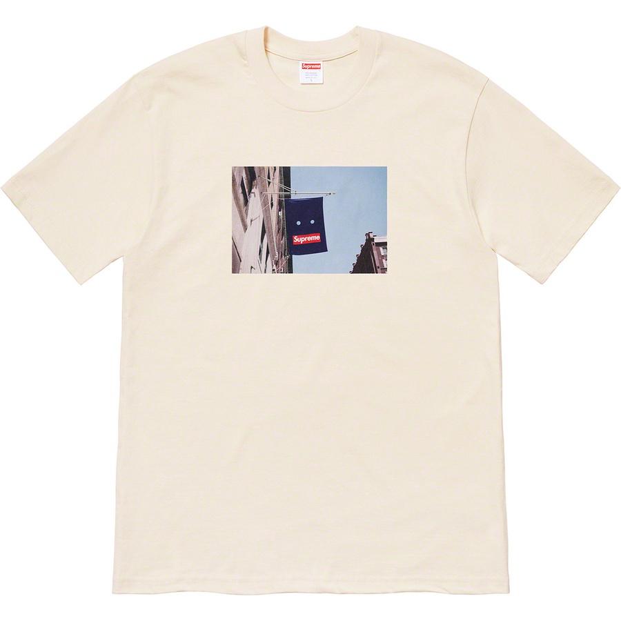 Details on Banner Tee Natural from fall winter 2019 (Price is $38)