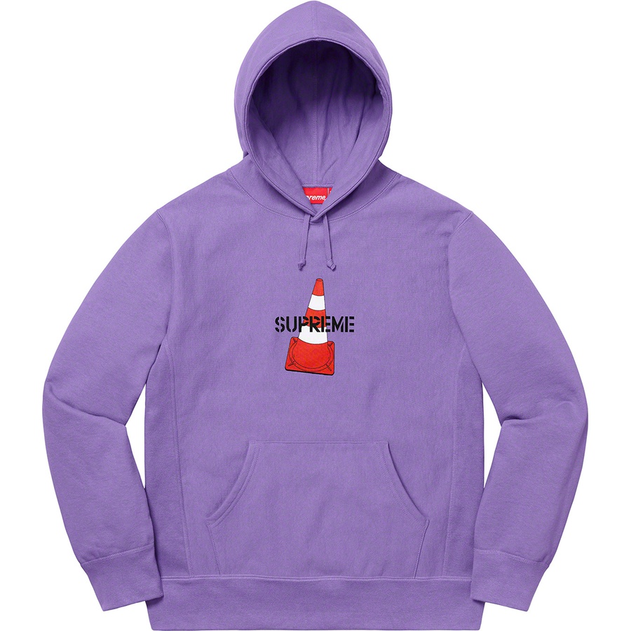 Details on Cone Hooded Sweatshirt Light Violet from fall winter 2019 (Price is $158)
