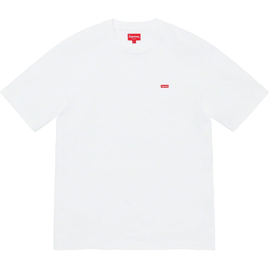 Details on Small Box Tee White from fall winter
                                                    2019 (Price is $58)