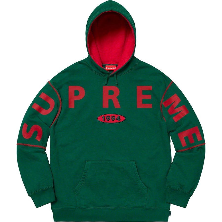 Details on Spread Logo Hooded Sweatshirt Dark Green from fall winter
                                                    2019 (Price is $158)