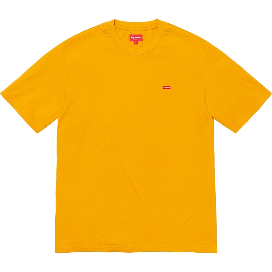 Supreme Small Box Tee (FW19) - Mustard - $58