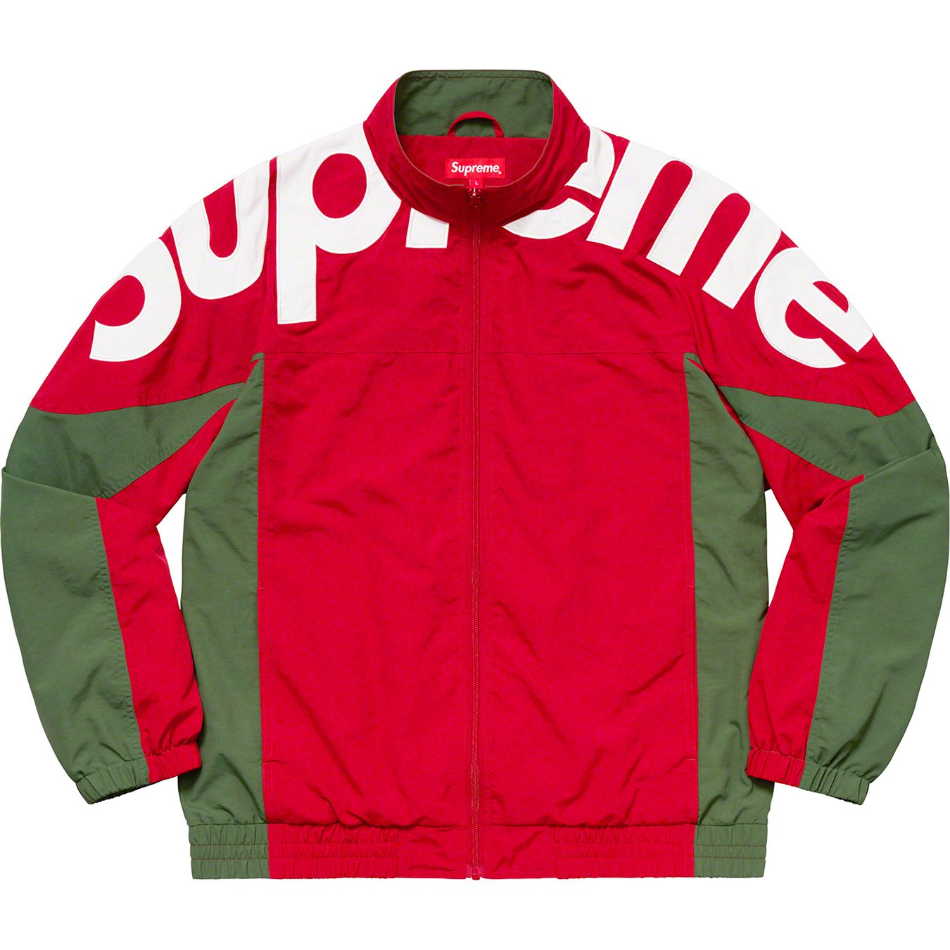 新品supreme shoulder logo track jacket L