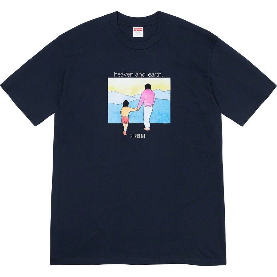 Details on Heaven and Earth Tee Navy from fall winter
                                                    2019 (Price is $38)