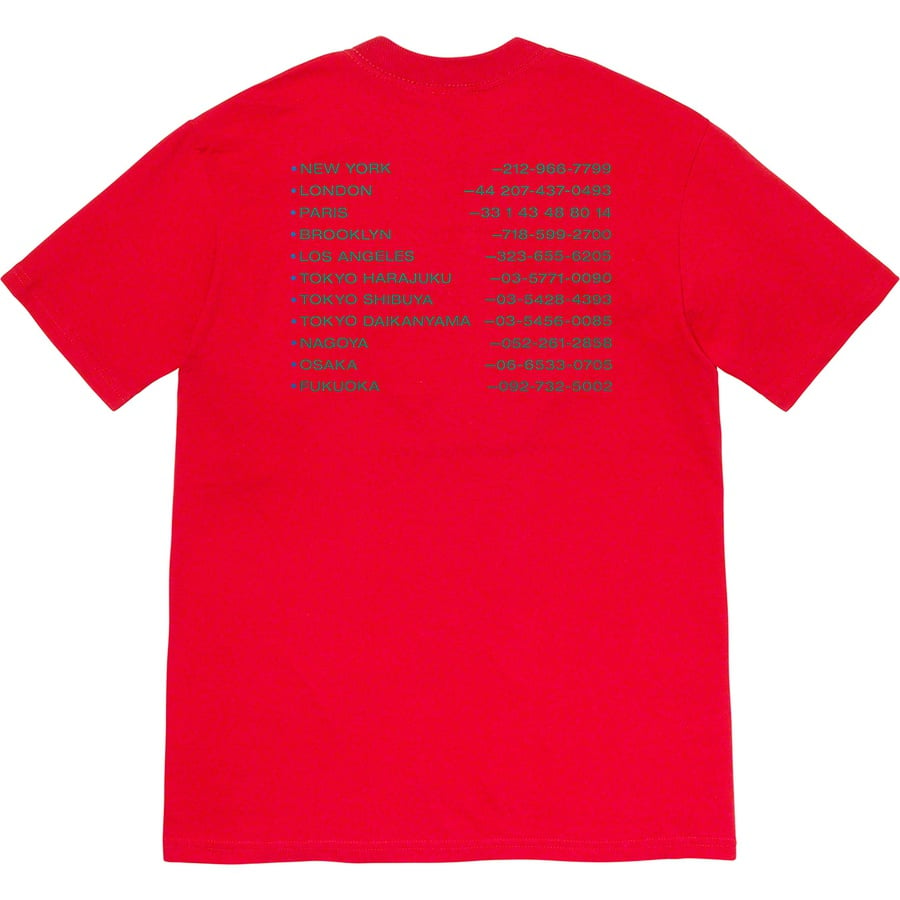 Details on New Shit Tee Red from fall winter
                                                    2019 (Price is $38)