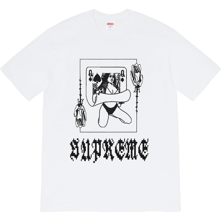 Details on Queen Tee White from fall winter
                                                    2019 (Price is $38)