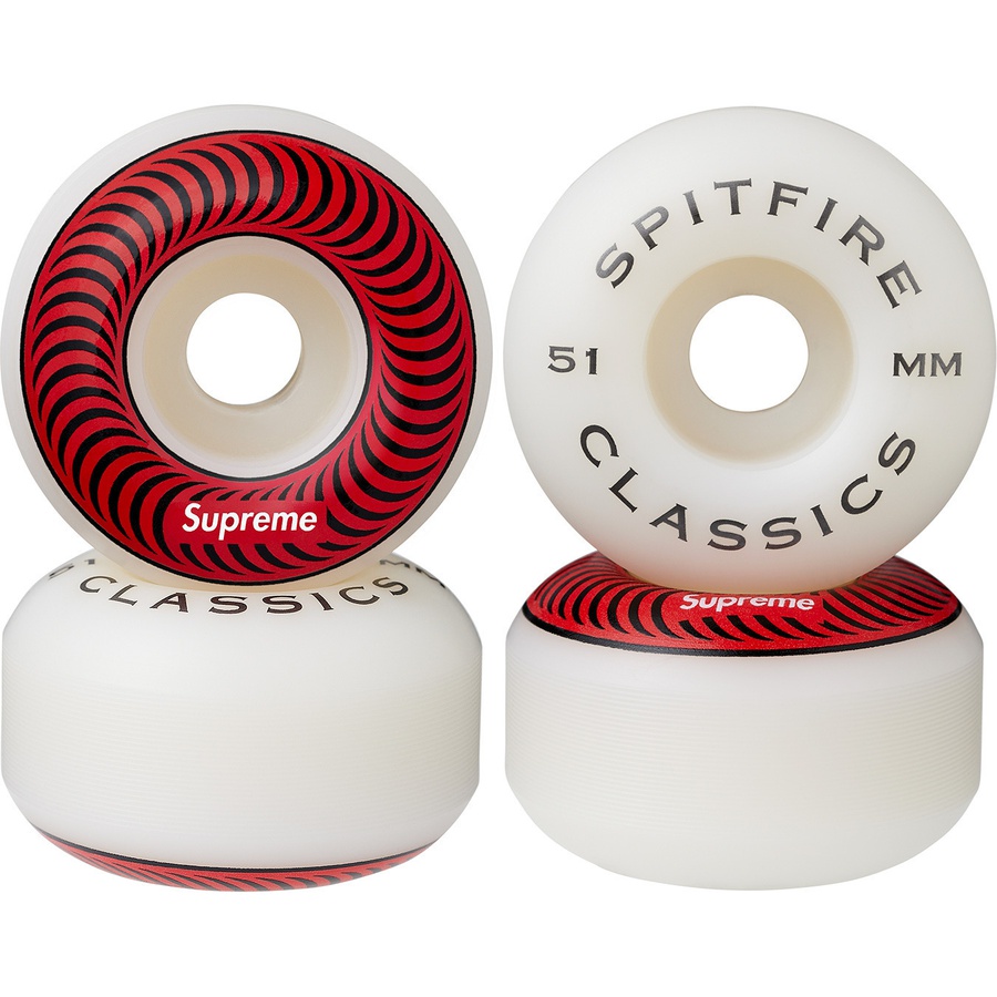 Details on Supreme Spitfire Classic Wheels (Set of 4) Red 51MM from fall winter
                                                    2019 (Price is $30)