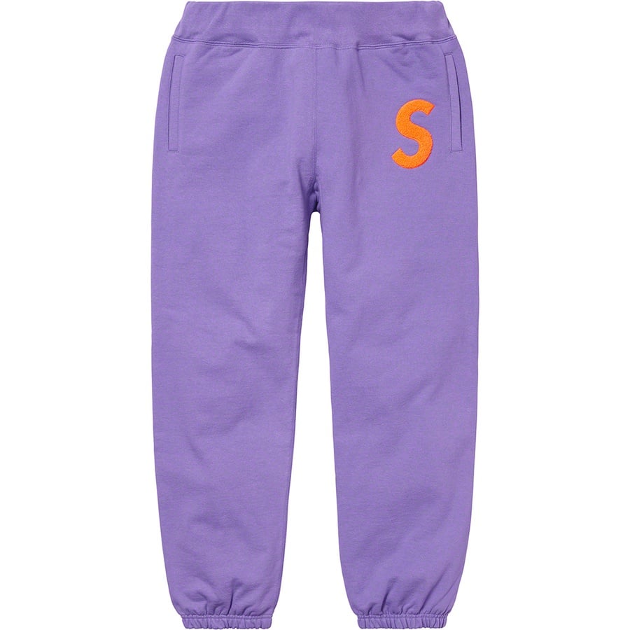 Details on S Logo Sweatpant Light Violet from fall winter 2019 (Price is $158)