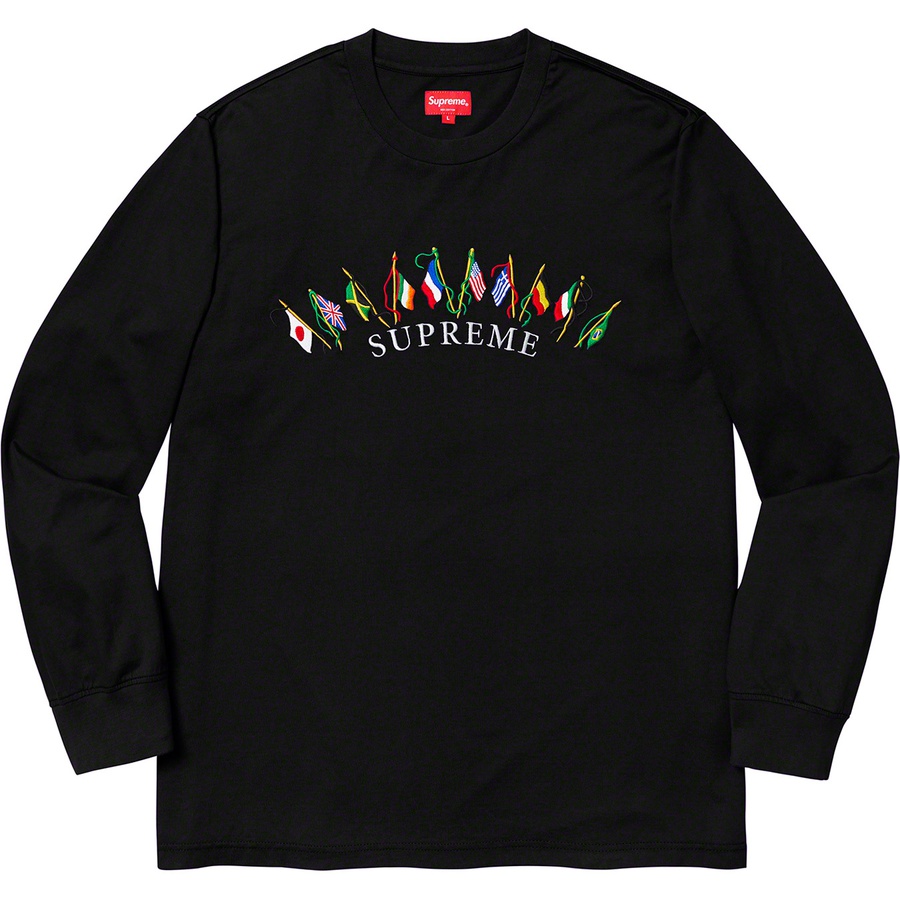 Details on Flags L S Top Black from fall winter 2019 (Price is $88)