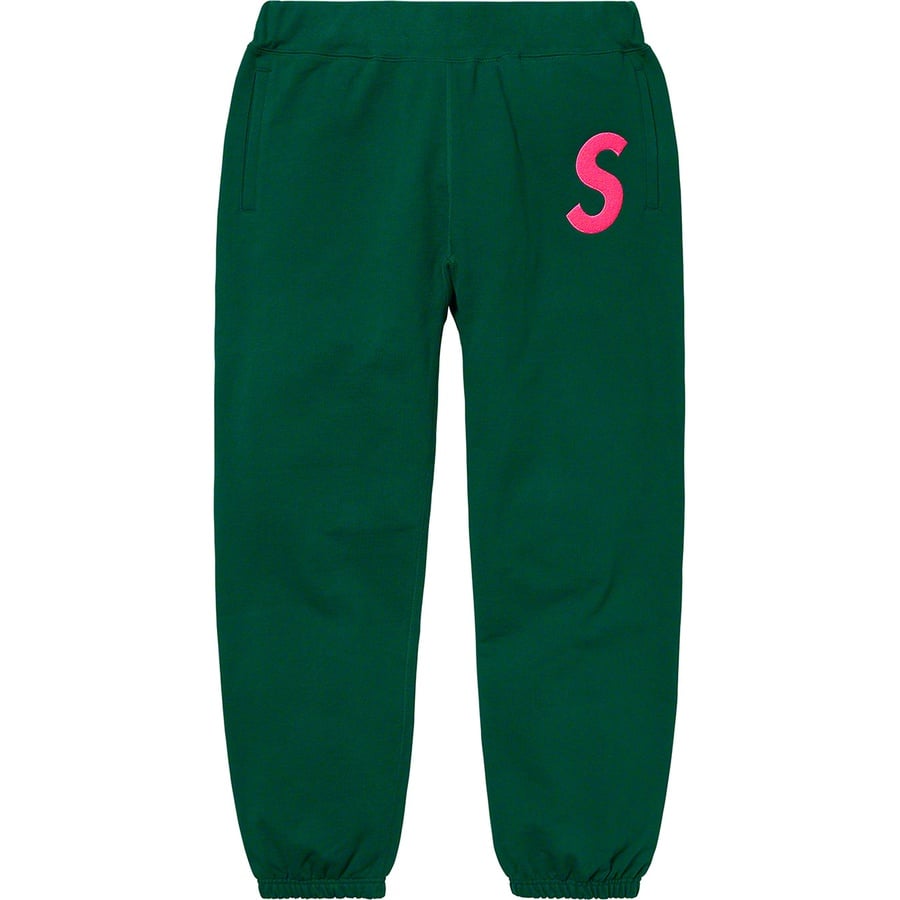 Details on S Logo Sweatpant Dark Green from fall winter
                                                    2019 (Price is $158)