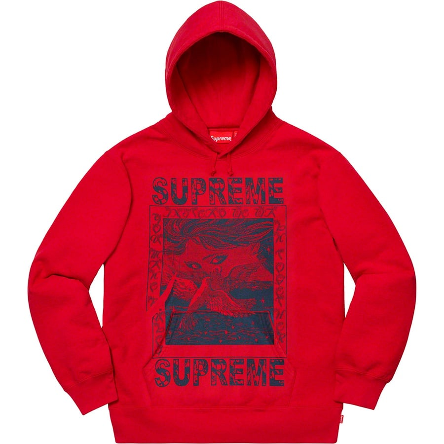 Details on Doves Hooded Sweatshirt Red from fall winter
                                                    2019 (Price is $158)