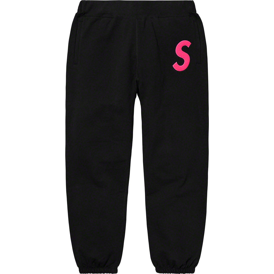 Details on S Logo Sweatpant Black from fall winter 2019 (Price is $158)