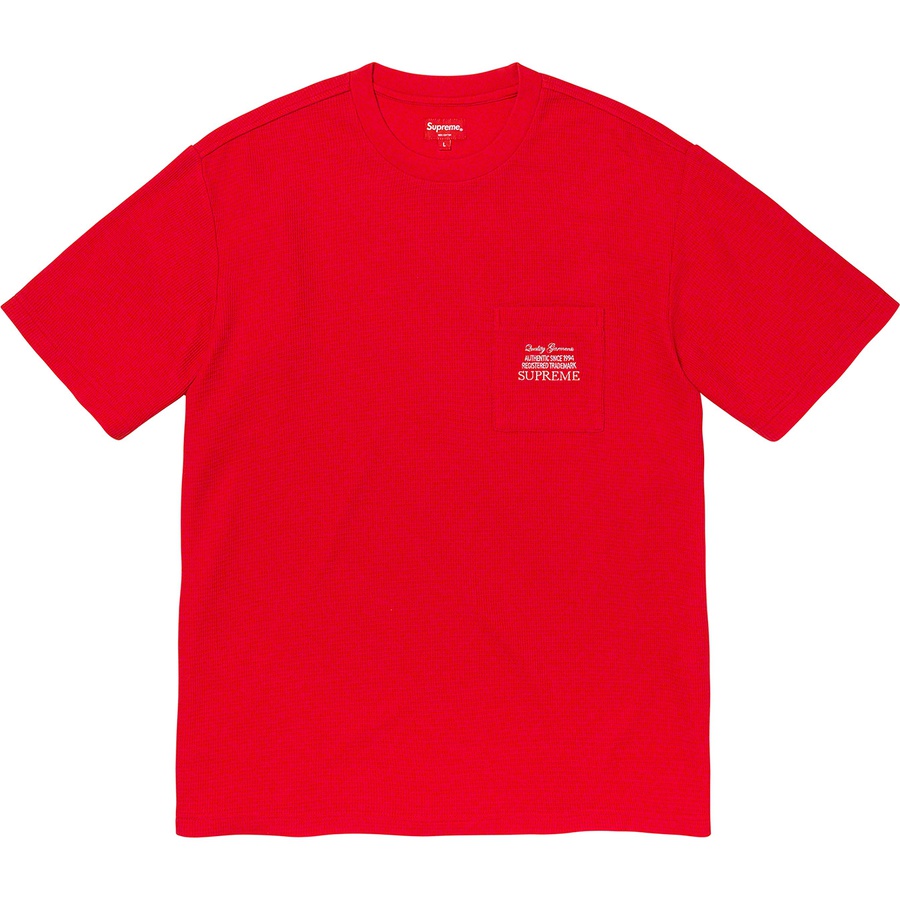 Details on Waffle Pocket Tee Red from fall winter
                                                    2019 (Price is $78)