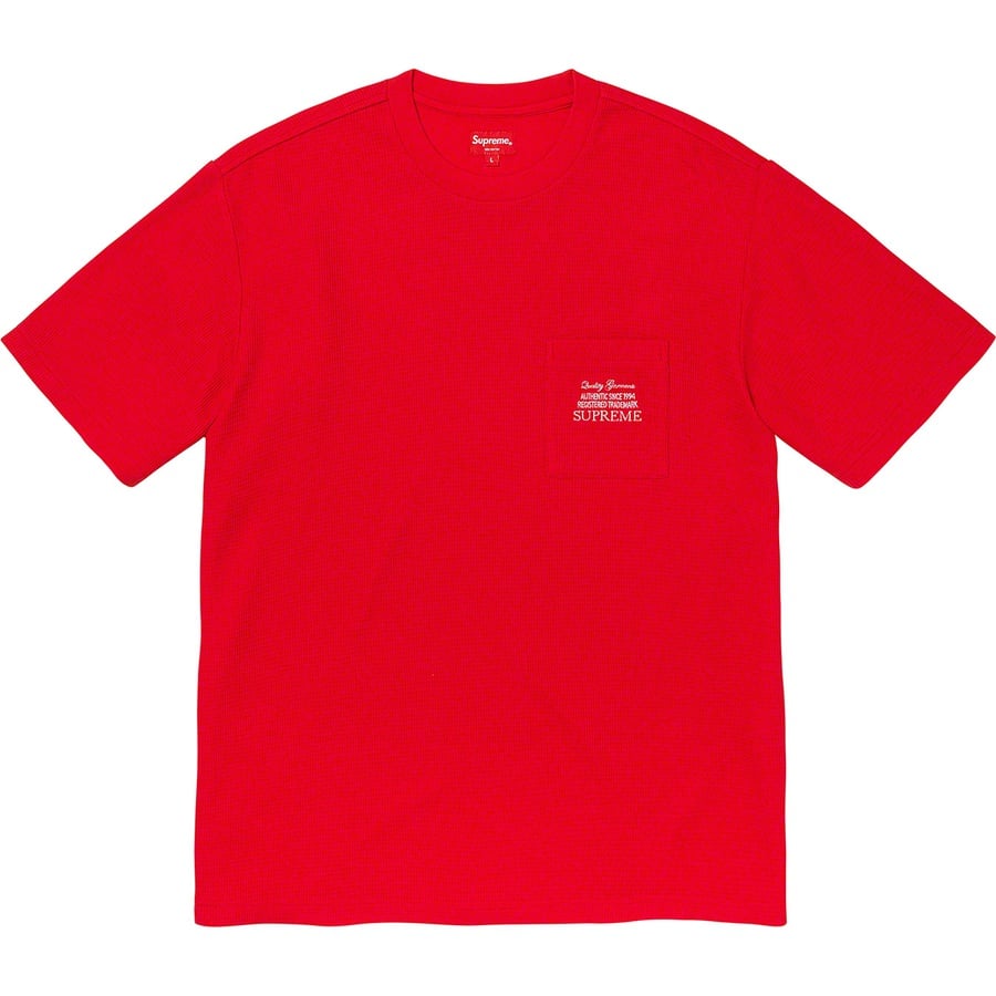 Details on Waffle Pocket Tee Red from fall winter
                                                    2019 (Price is $78)