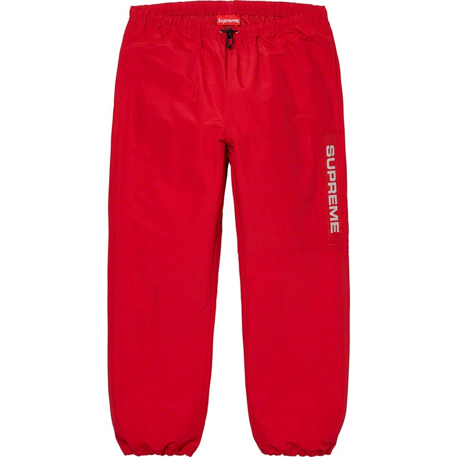 Details on Heavy Nylon Pant Red from fall winter
                                                    2019 (Price is $128)