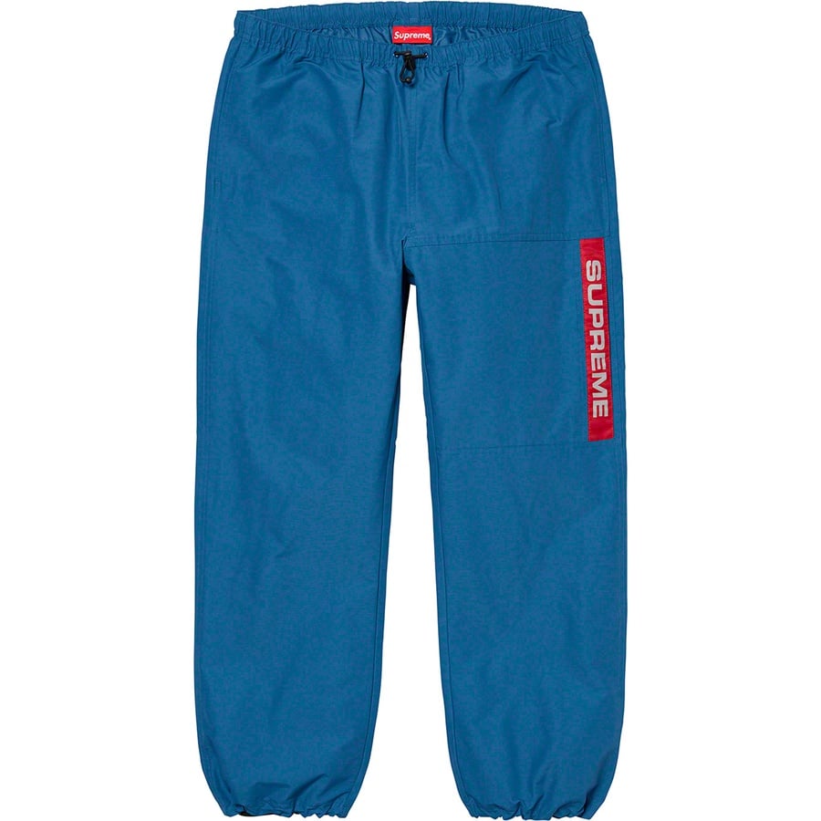 Details on Heavy Nylon Pant Royal from fall winter 2019 (Price is $128)
