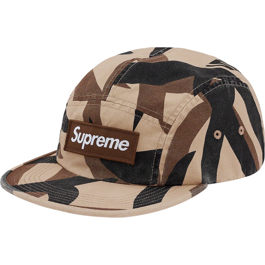 Details on Military Camp Cap Tan Tribal Camo from fall winter 2019 (Price is $48)