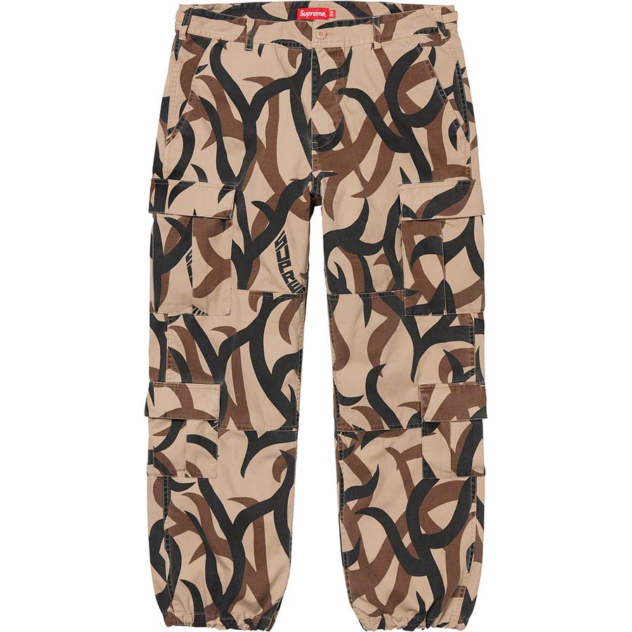 Details on Cargo Pant Tan Tribal Camo from fall winter
                                                    2019 (Price is $148)