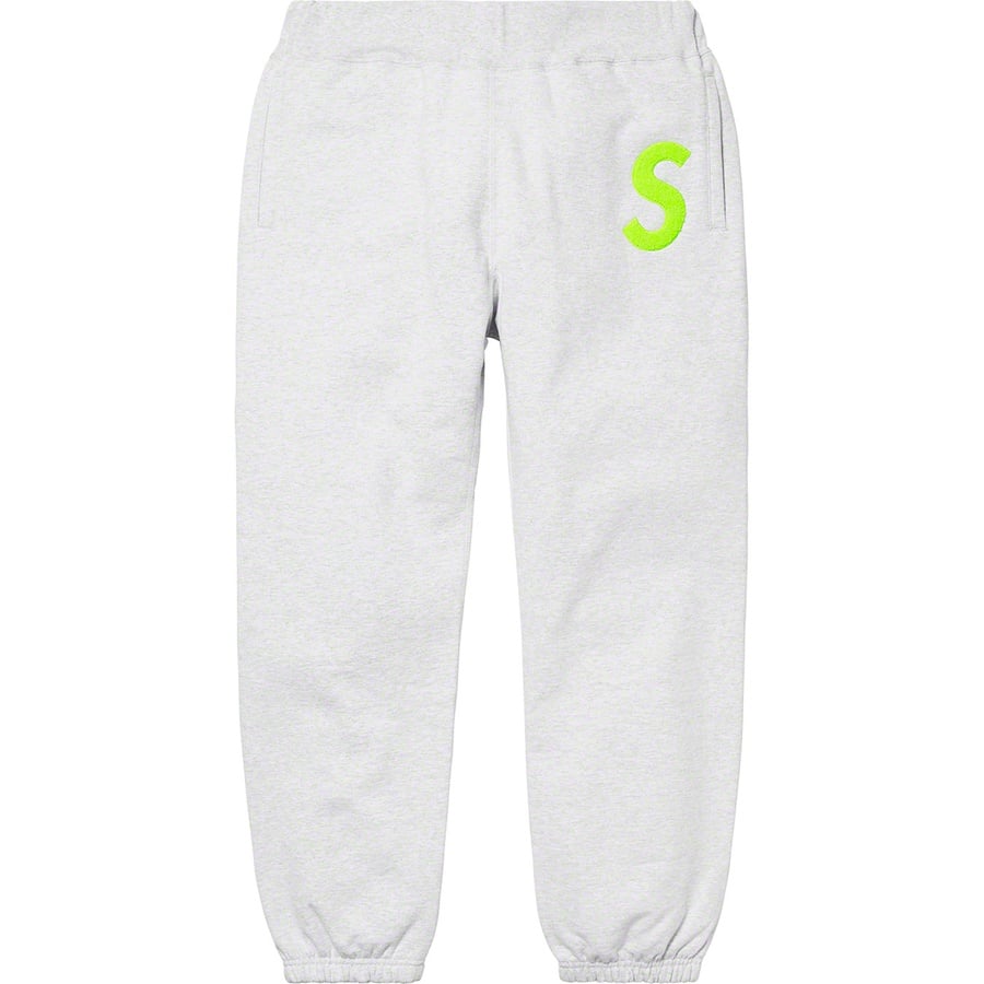 Details on S Logo Sweatpant Ash Grey from fall winter 2019 (Price is $158)