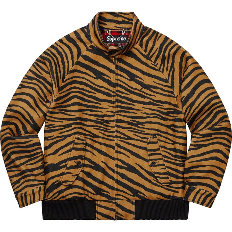 Details on Wool Harrington Jacket Tiger Stripe from fall winter 2019 (Price is $458)