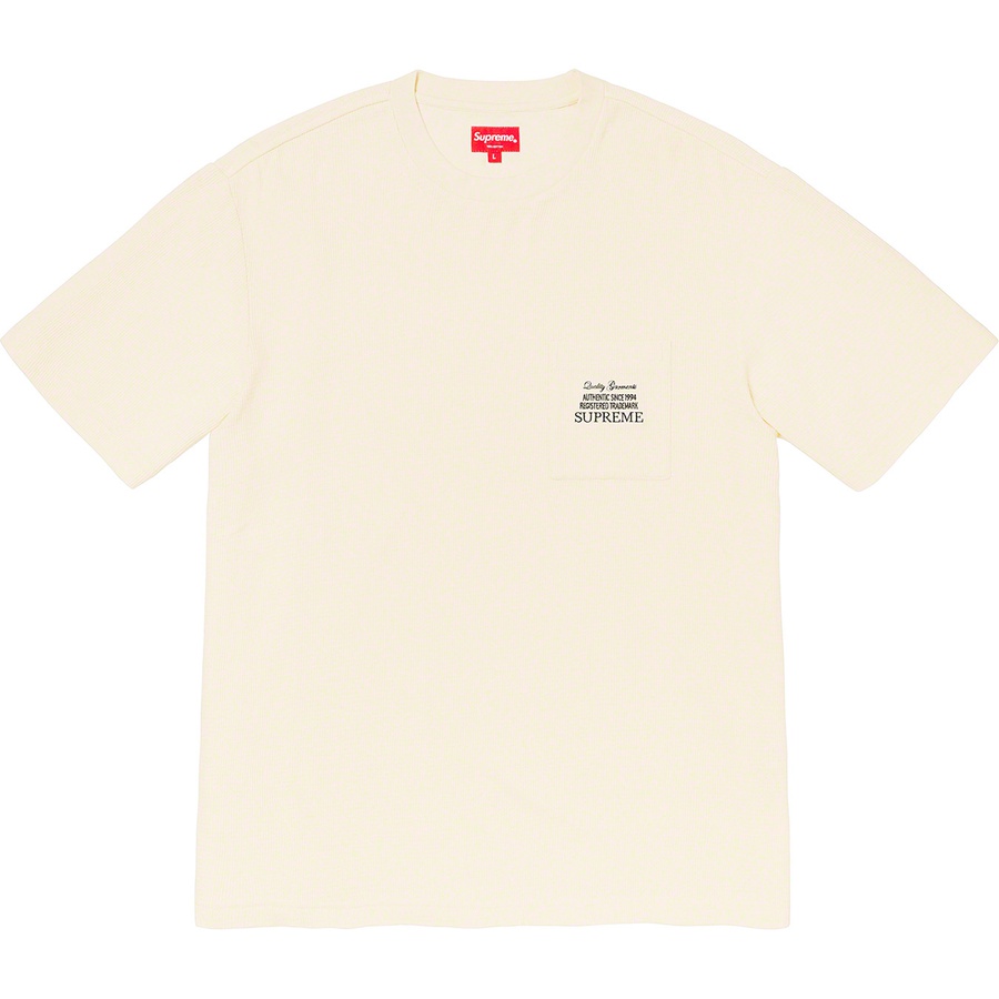 Details on Waffle Pocket Tee Natural from fall winter 2019 (Price is $78)