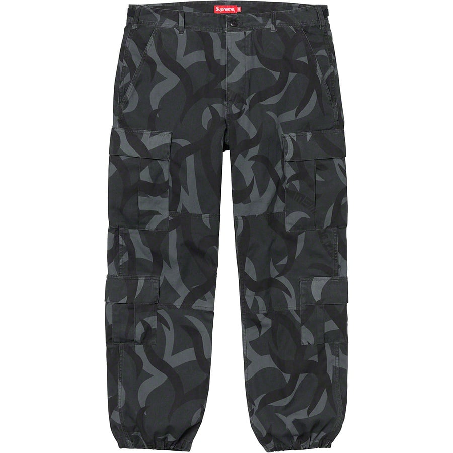 Details on Cargo Pant Black Tribal Camo from fall winter 2019 (Price is $148)
