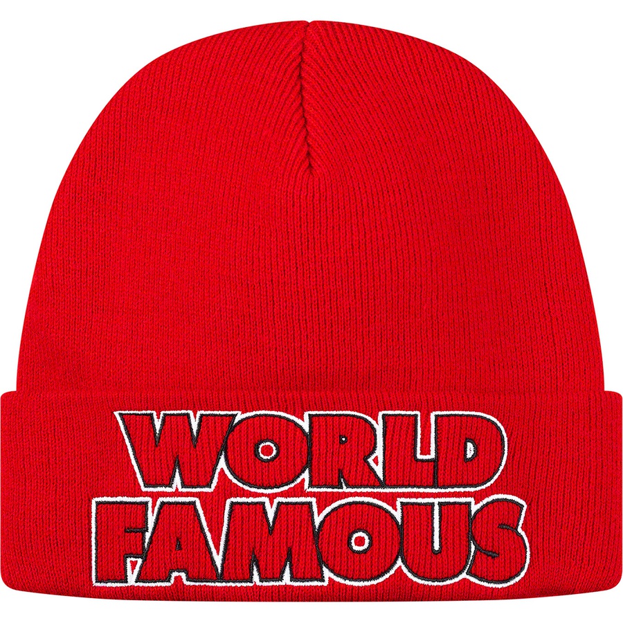Details on Outline Beanie Red from fall winter
                                                    2019 (Price is $36)