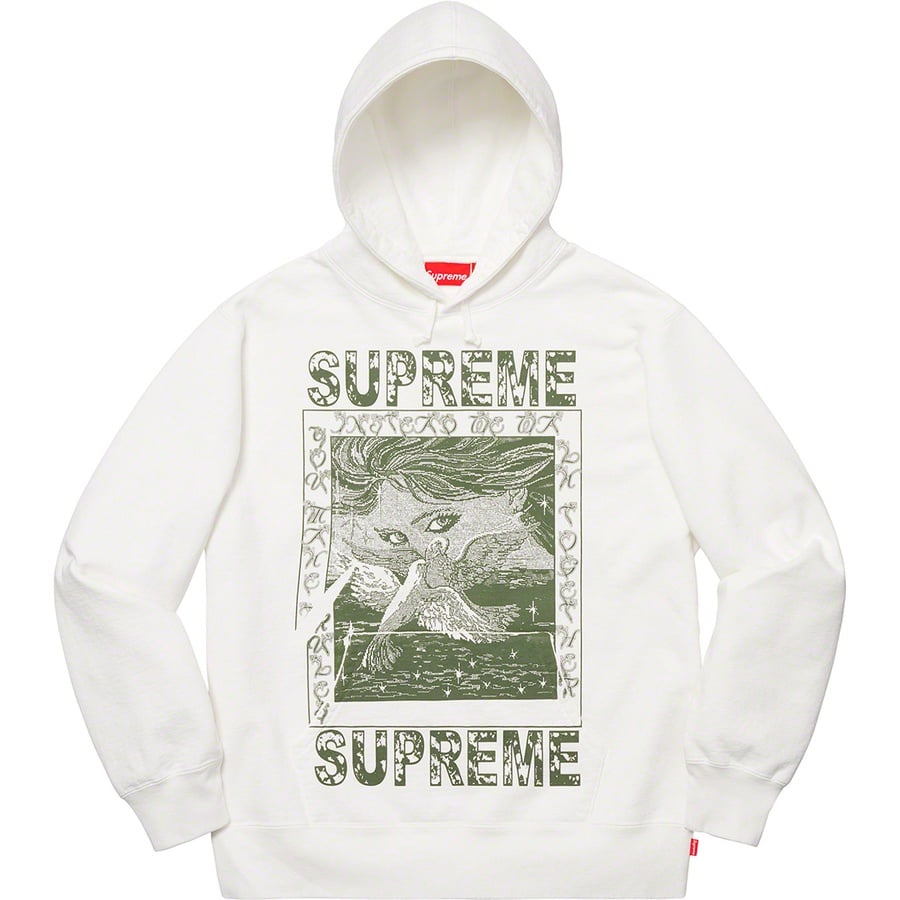 Details on Doves Hooded Sweatshirt White from fall winter
                                                    2019 (Price is $158)