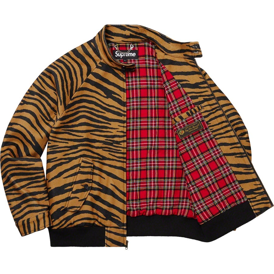 Details on Wool Harrington Jacket Tiger Stripe from fall winter 2019 (Price is $458)