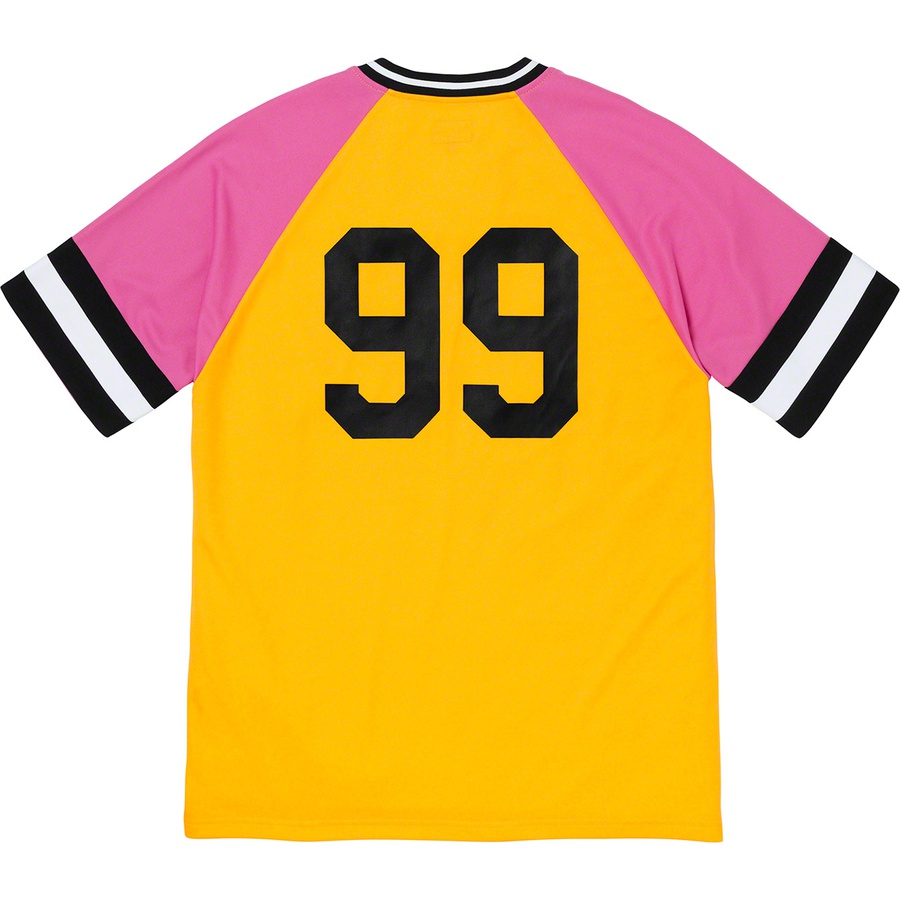 Details on Rotten Baseball Top Yellow from fall winter
                                                    2019 (Price is $98)