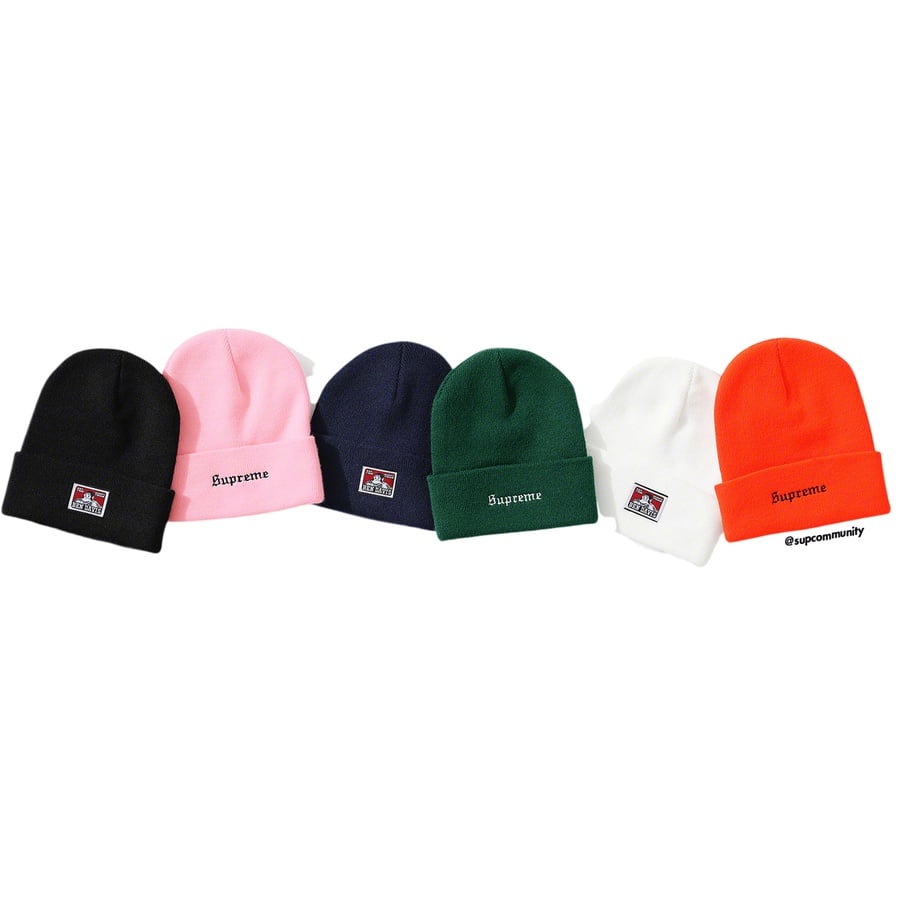 Details on Supreme Ben Davis Beanie from fall winter 2019 (Price is $38)