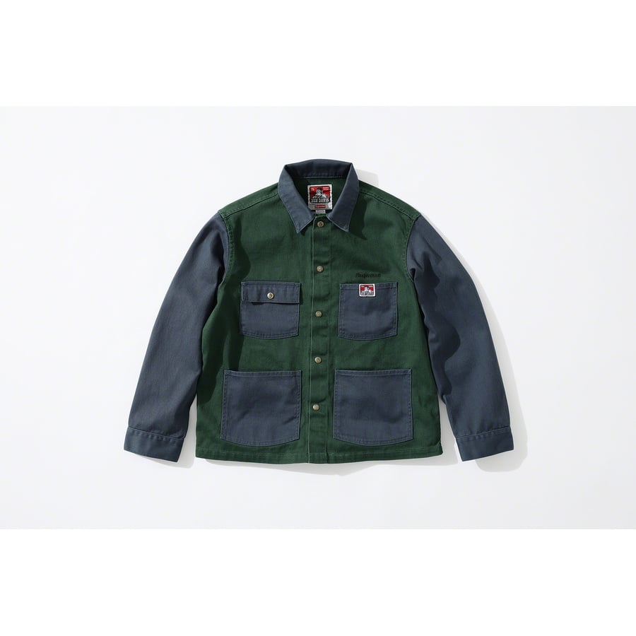 Details on Supreme Ben Davis Chore Coat  from fall winter 2019 (Price is $188)