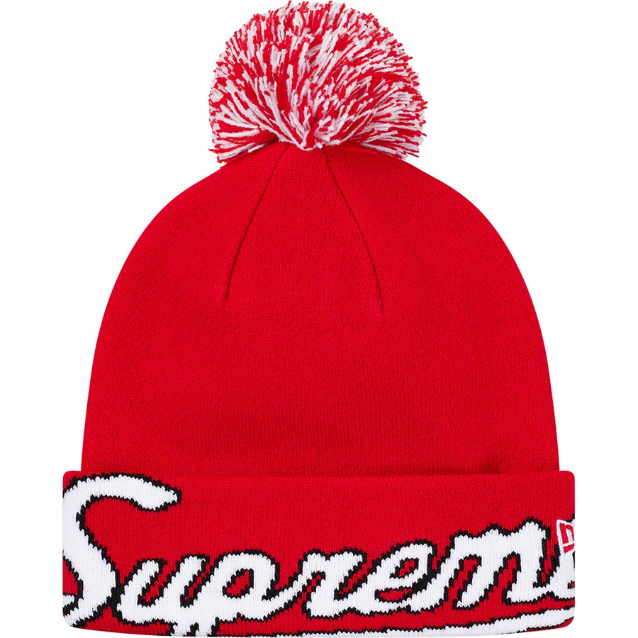 Details on New Era Script Cuff Beanie Red from fall winter
                                                    2019 (Price is $38)