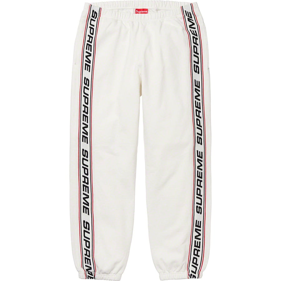 Details on Text Rib Sweatpant White from fall winter 2019 (Price is $148)