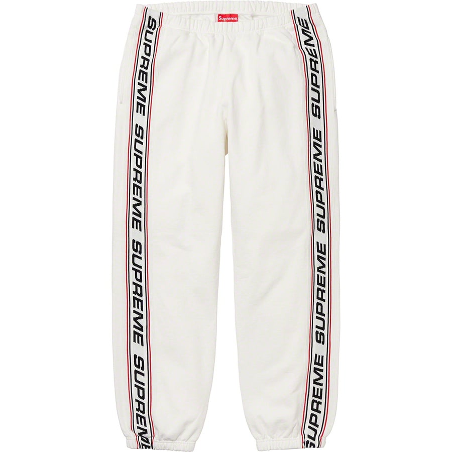 Details on Text Rib Sweatpant White from fall winter
                                                    2019 (Price is $148)