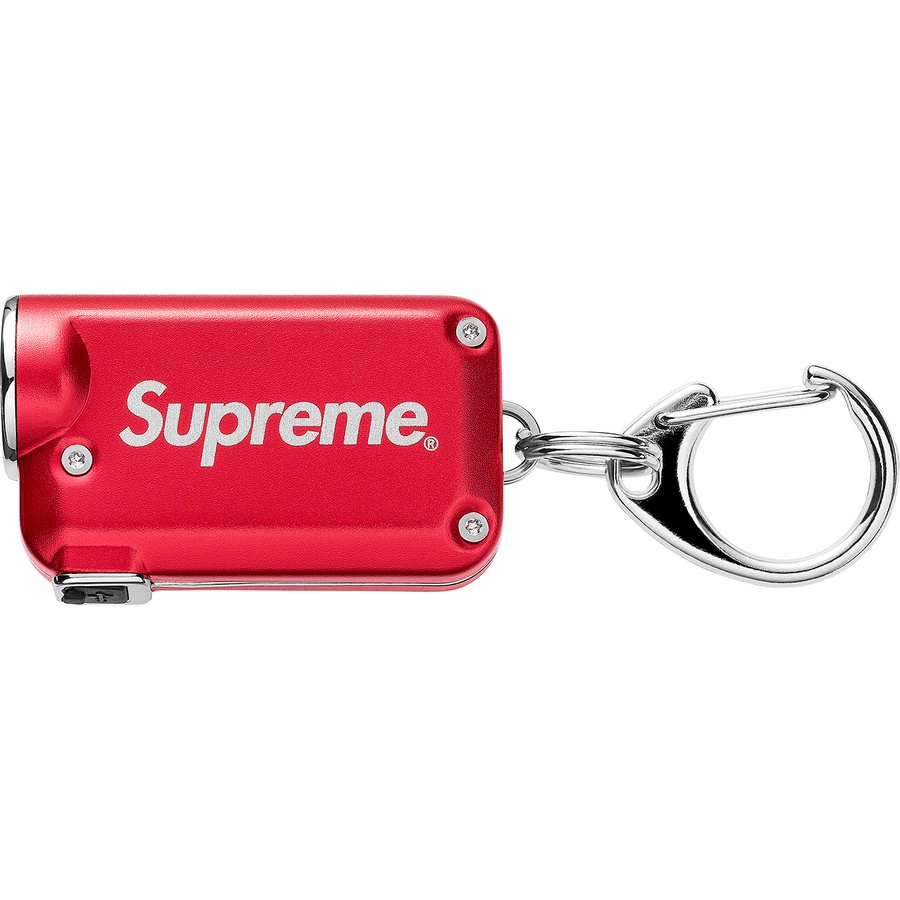 Details on Supreme NITECORE Tini Keychain Light Red from fall winter
                                                    2019 (Price is $48)