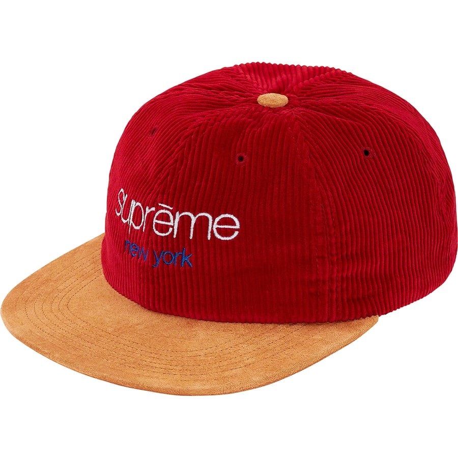 Details on Classic Logo Corduroy 6-Panel Red from fall winter 2019 (Price is $54)