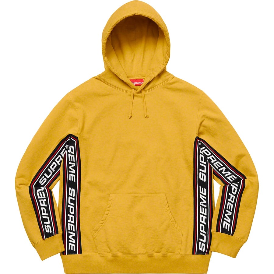 Details on Text Rib Hooded Sweatshirt Mustard from fall winter
                                                    2019 (Price is $158)