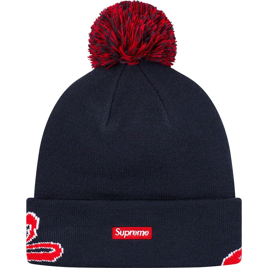 Details on New Era Script Cuff Beanie Navy from fall winter
                                                    2019 (Price is $38)