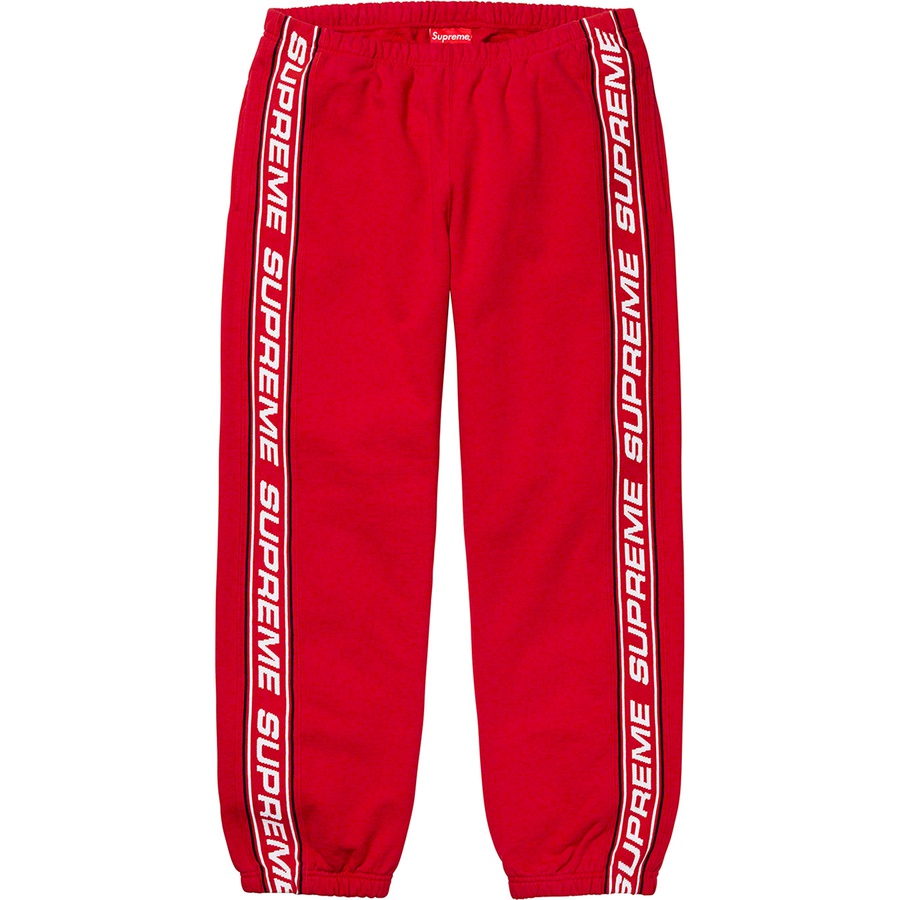 Details on Text Rib Sweatpant Red from fall winter
                                                    2019 (Price is $148)